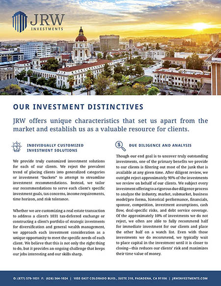 Our Investment Distinctives